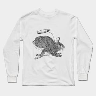 rabbit  run whit clock Long Sleeve T-Shirt